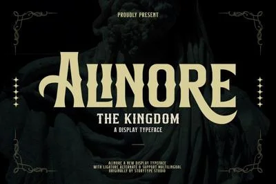 Alinore Display Typeface Font LS