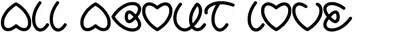 All About Love Font
