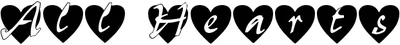 All Hearts Font