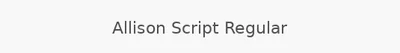 Allison Script Regular