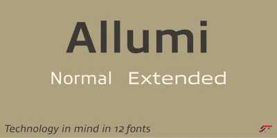 Allumi Std Font