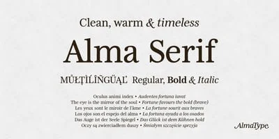 Alma Serif Font