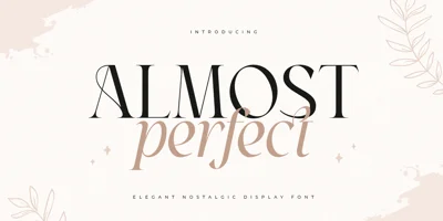 Almost Perfect Font