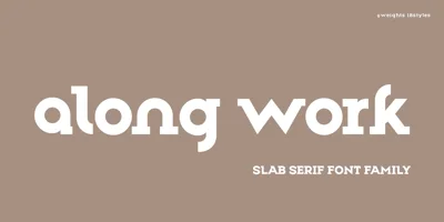 Along Slab Work Font