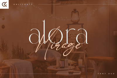Alora & Mirage - modern font duo Free Download