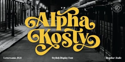 Alpha Kosty Font