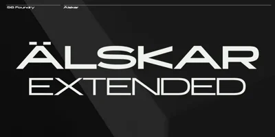 Alskar Extended Font