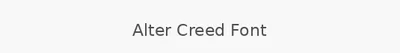 Alter Creed Font