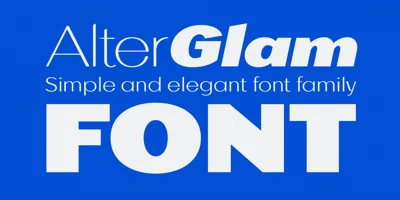 Alterglam Font