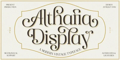 Althafia Display Font
