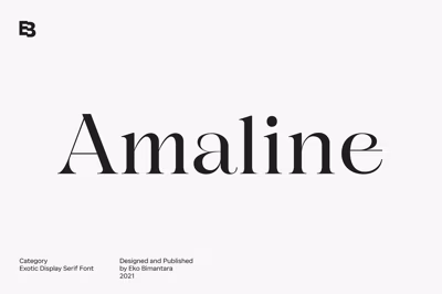 Amaline; Display Serif Free Download