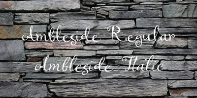 Ambleside Font