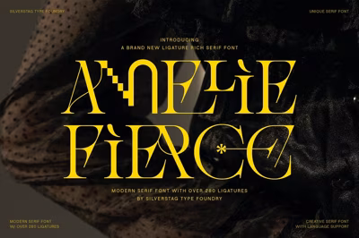 Amelie Fierce - Display Serif Font Free Download