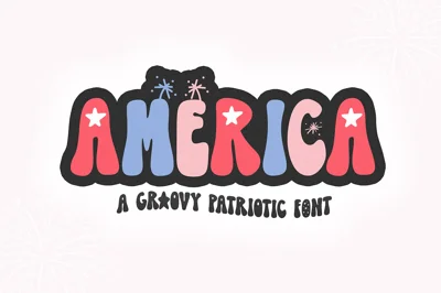 America | Retro Patriotic Font