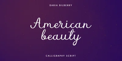American Beauty Font