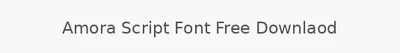 Amora Script Font Free Downlaod