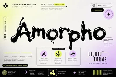 Amorpho – Liquid Ink Typeface