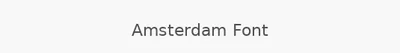 Amsterdam Font