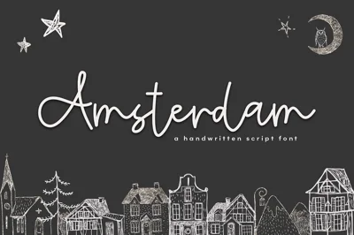 Amsterdam | Handwritten Script Font