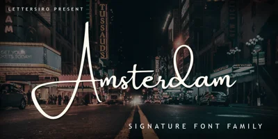Amsterdam Signature Font