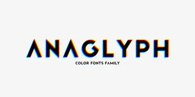 Anaglyph Font