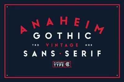 Anaheim Gothic Font
