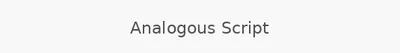 Analogous Script