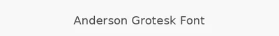 Anderson Grotesk Font
