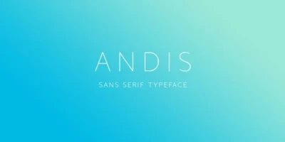 Andis Font Free Download