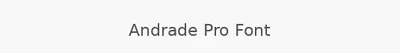 Andrade Pro Font