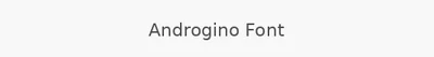 Androgino Font