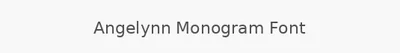 Angelynn Monogram Font