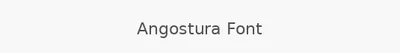 Angostura Font