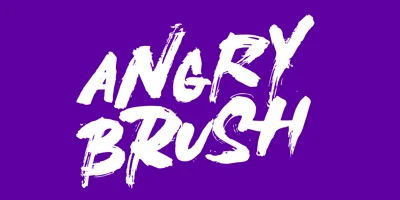 Angry Brush Font