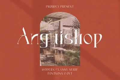 Anguishop - Modern Classy Serif Font