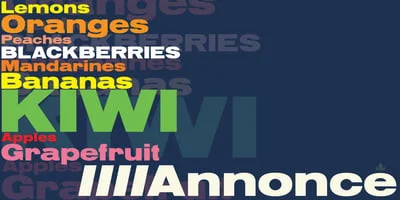 Annonce Font