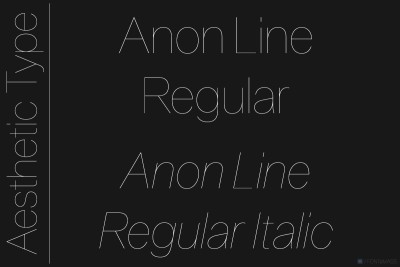 Anon Line Font