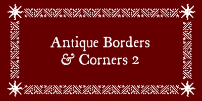 Antique Borders & Corners 2 Font