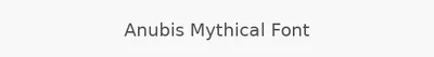 Anubis Mythical Font