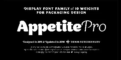Appetite Pro Font