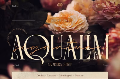 Aqualim Signature - Duo Font Free Download