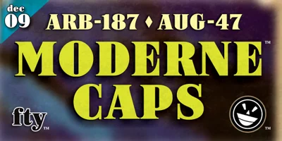 ARB-187 Moderne Caps AUG-47 Font