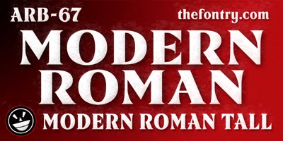 ARB 67 Modern Roman Font