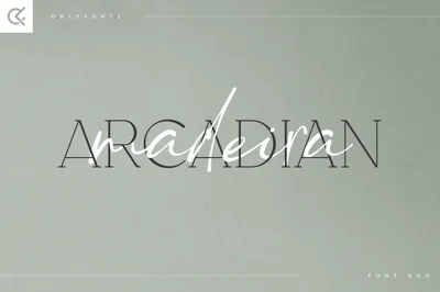 Arcadian & Moderna - modern font duo