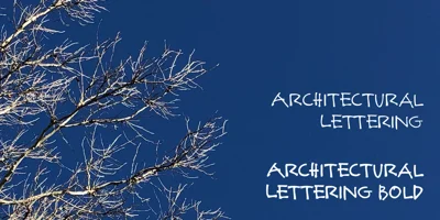 Architectural Lettering Font