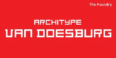 Architype Van Doesburg Font