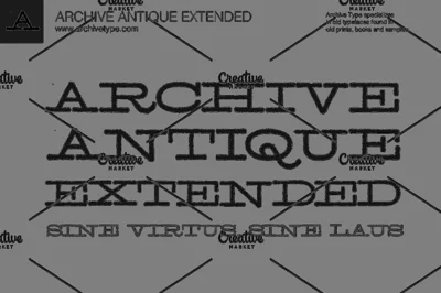 Archive Antique Extended Font