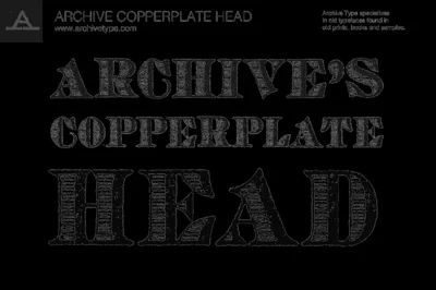 Archive Copperplate Head Font
