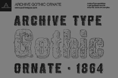 Archive Gothic Ornate Font Free Download