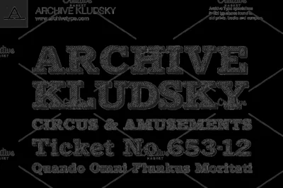 Archive Kludsky Font